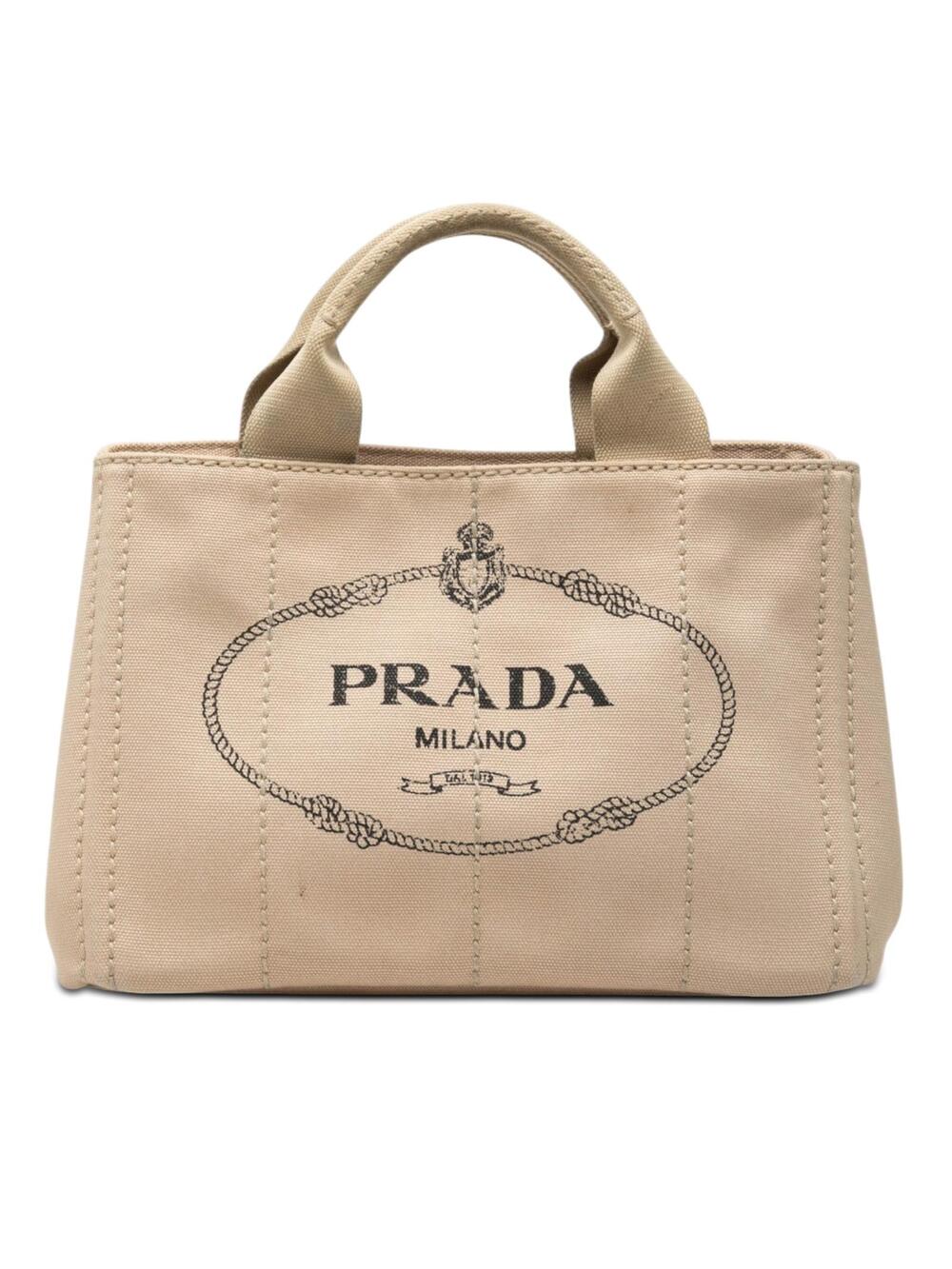Prada Small Canvas Canapa Logo Tote #299833P65B